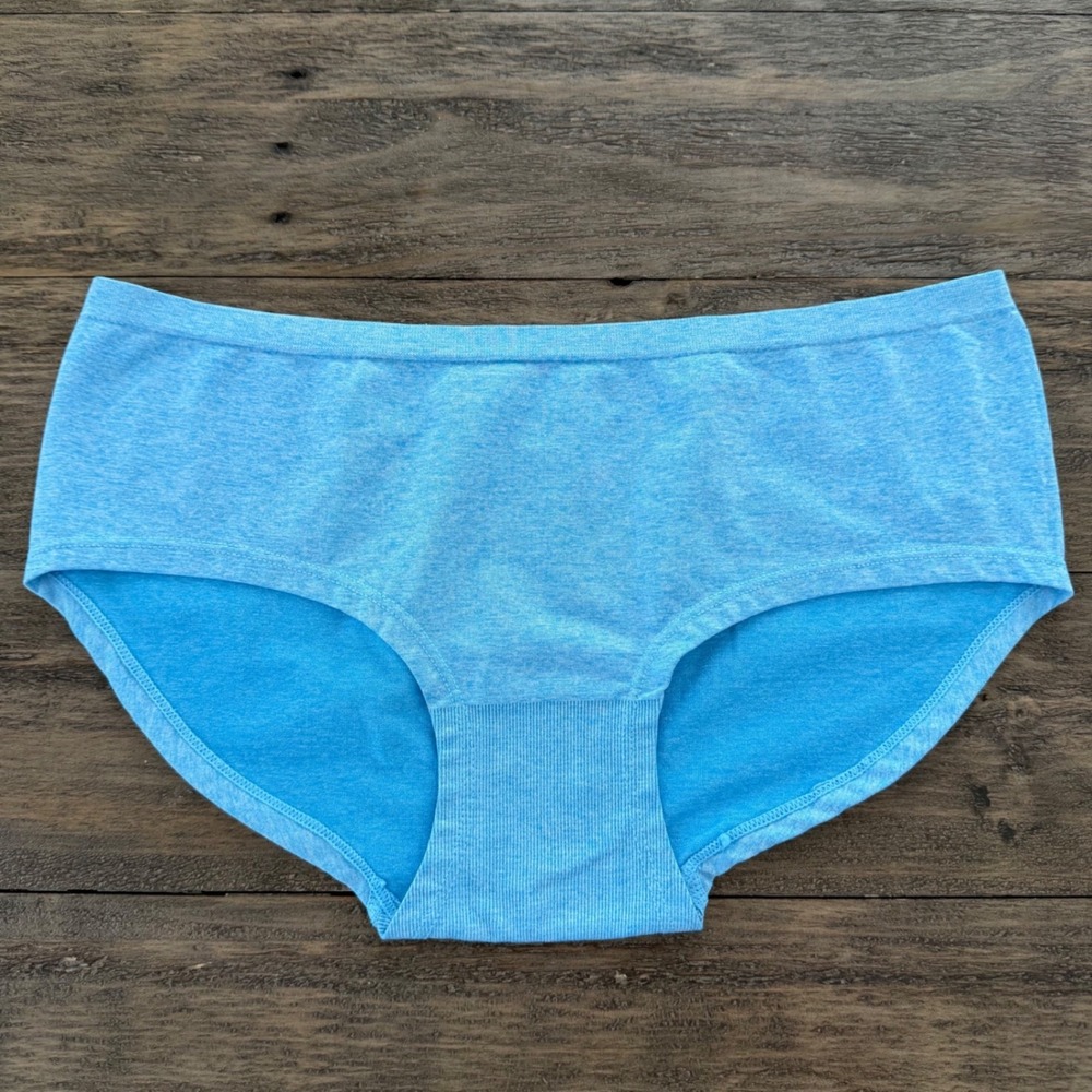 Aerie Boybrief Blue Heathered Seamless Style Panties Size Large